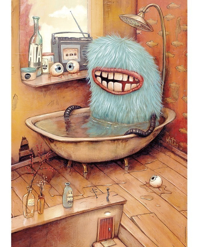 Rompecabezas Heye Zozoville 29539 Monstruo En La Tina 1000 Piezas 14+