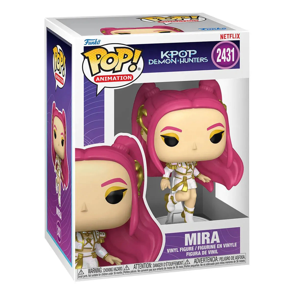 Funko Pop Animation: K Pop Demon Hunters - Mira atuendo blanco