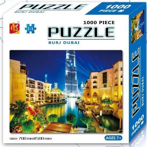 Rompecabezas Hao Xiang 1000 Piezas Burj Dubai 70x50cm Cartón