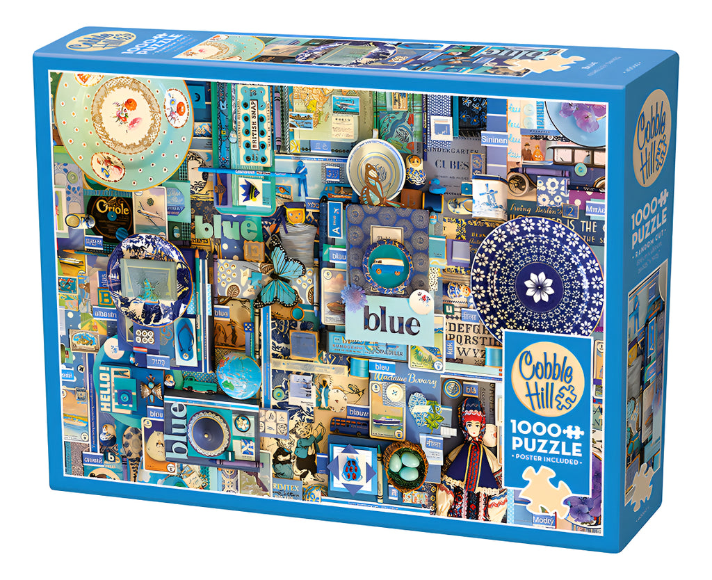 Rompecabezas 1000 Piezas Arte Azul Cobble Hill Shelley Davies Rainbow