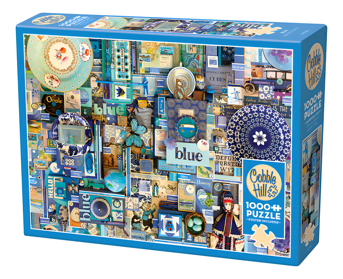 Rompecabezas 1000 Piezas Arte Azul Cobble Hill Shelley Davies Rainbow