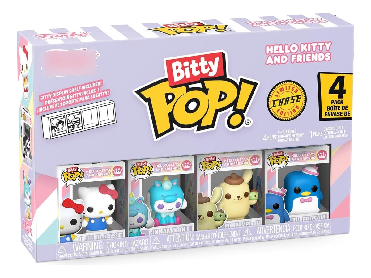 Funko Bitty Hello Kitty, Cinnamoroll, Pompompurin, Surprise