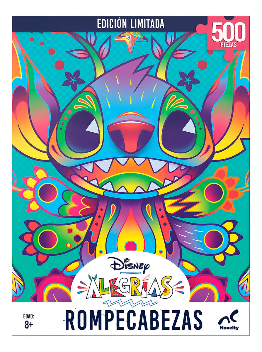 Stitch Disney Alegrías Rompecabezas 500 Piezas | Puzzle Original Coleccionable Ideal Para Niños Y Adultos