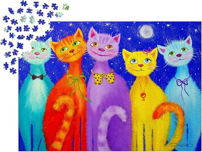 Rompecabezas Enjoy 1000 Piezas Gatos Sonrientes
