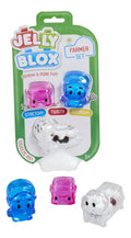 Juego De Bloques Jelly Blox Granja Granjero, Vaca, Cerdo