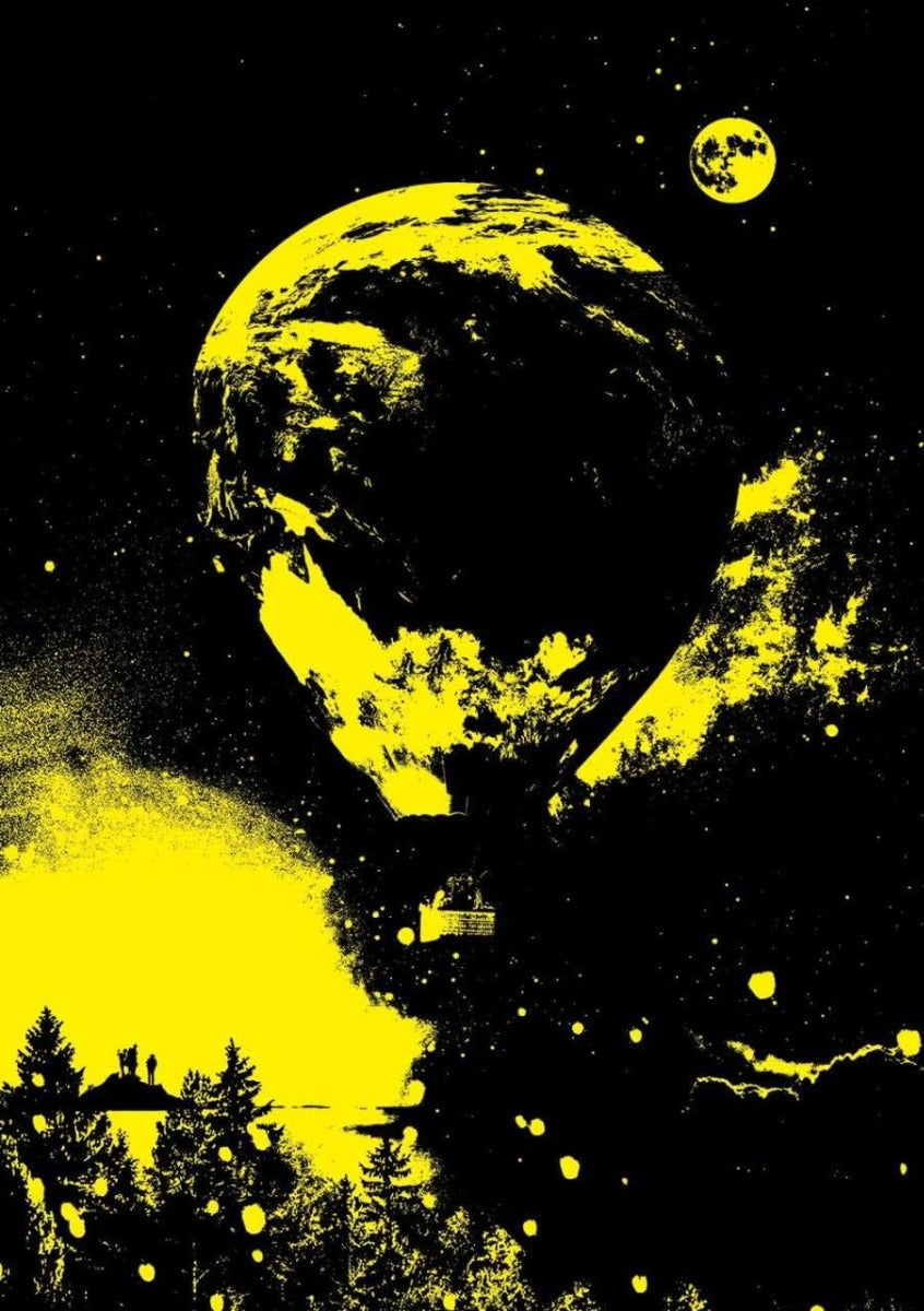 Viaje En Globo A La Luna Neón Art Puzzle 1000 Piezas 5013