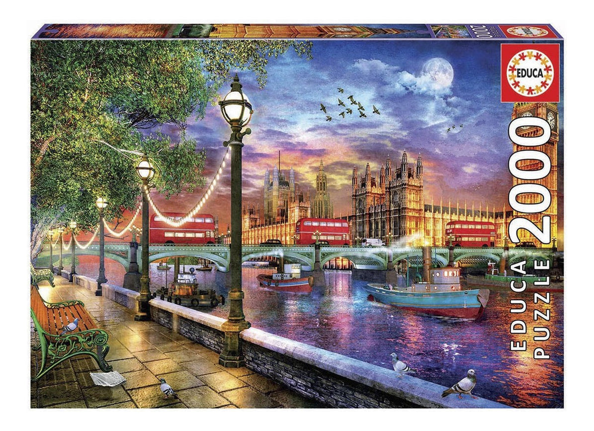 Puzzle Rompecabezas 2000 Piezas Londres Al Atardecer Educa