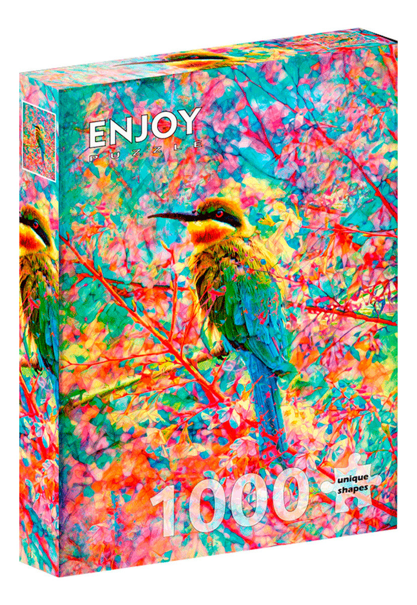 Rompecabezas Enjoy Puzzle 1000 Piezas Pájaro Feliz Cartón Animal
