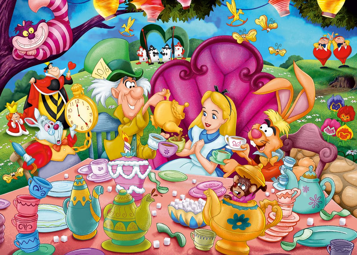 Ravensburger 16737 Rompecabezas Alice in Wonderland 16737 - de 1000 Piezas para Adultos - Cada Pieza es única, la tecnología Softclick Significa Que Las Piezas se Ajustan Perfectamente