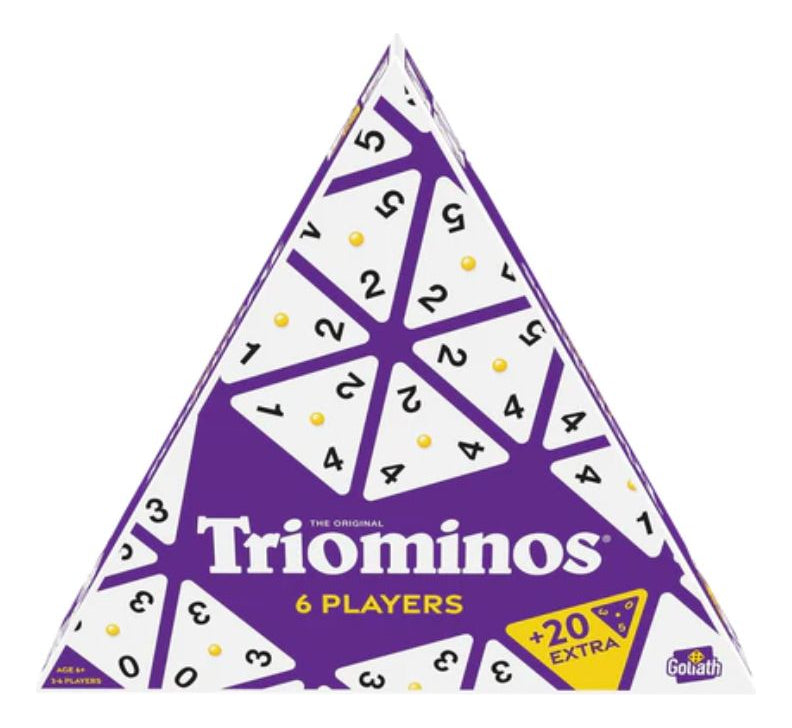 Triominos Goliath Edición Para 6 Jugadores  Juego De Mesa Familiar Con Atriles Y Fichas, Ideal Para Desarrollar Lógica Y Pasar Horas De Diversión Estratégica
