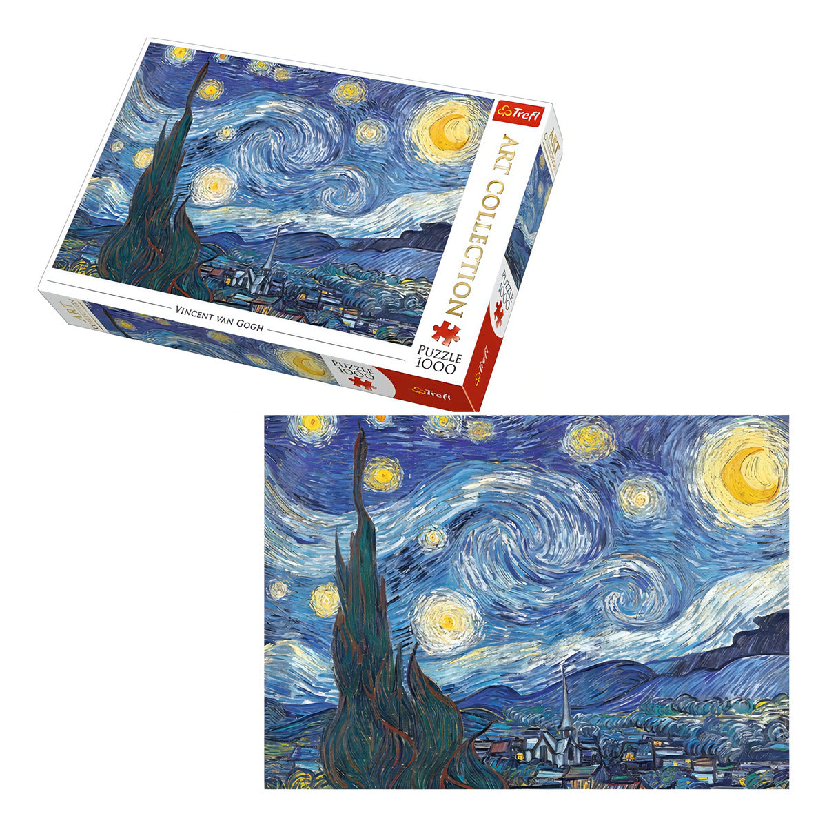 Rompecabezas Trefl Art Collection The Starry Night 10560 De 1000 Piezas