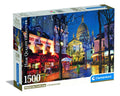 Rompecabezas Paris Montmartre 1500p Clementoni Francia Coeur