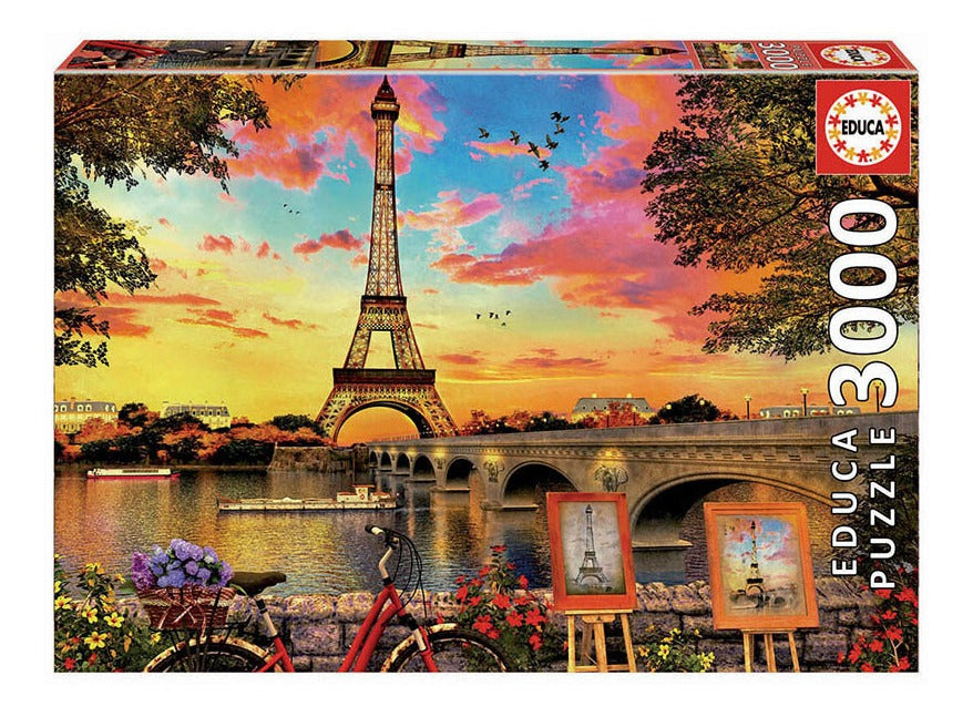 Rompecabezas Educa Borras Puesta De Sol En París 17675 De 3000 Piezas