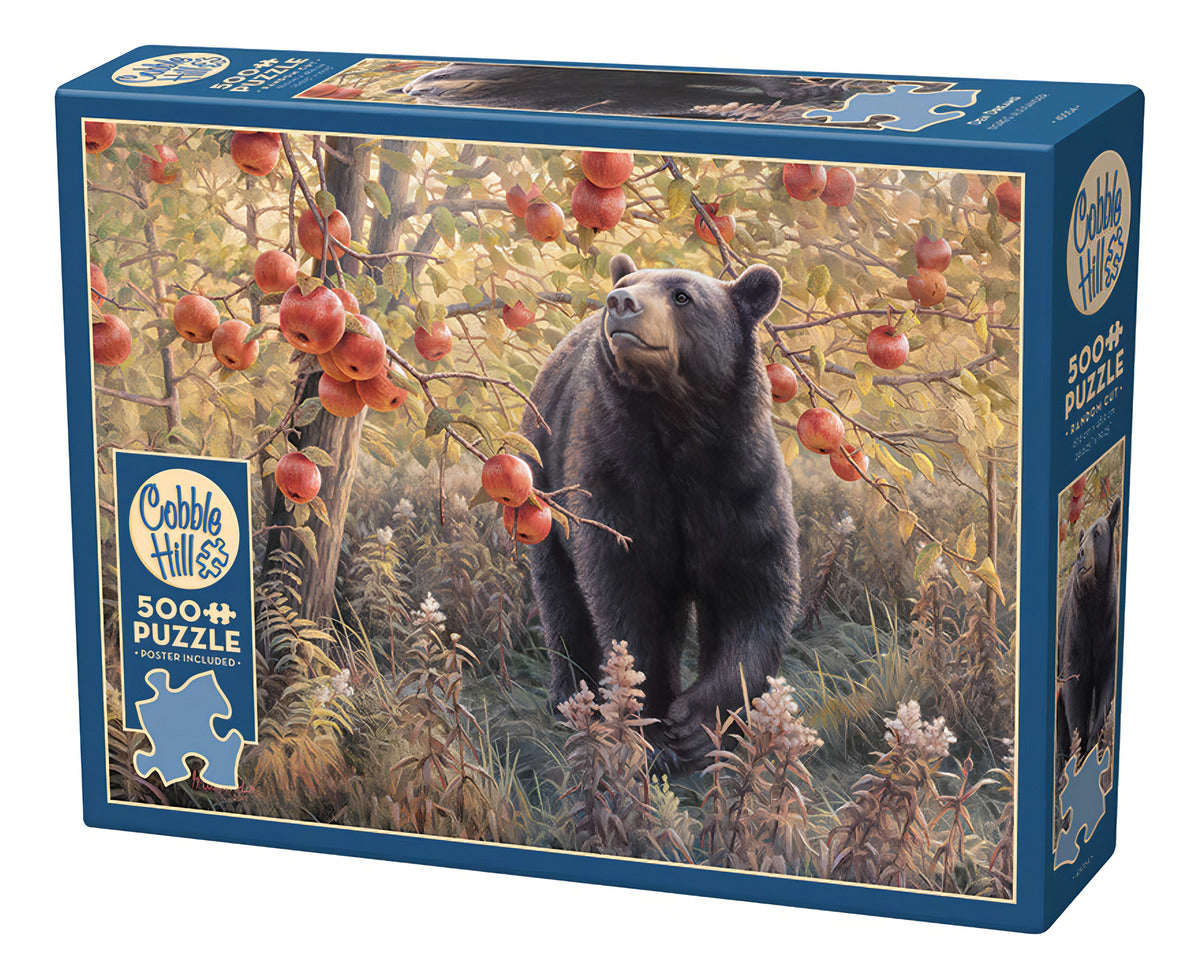 Rompecabezas Cobble Hill El Oso Y Las Manzanas Rojas 500 Piezas Animal