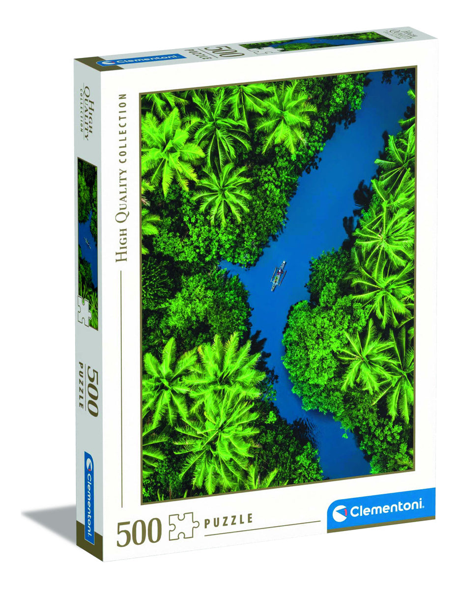 Rompecabezas Rio Tropical 500pz Clementoni Paisaje Relajante