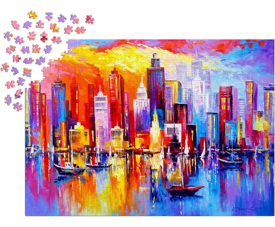 Rompecabezas Noche Neoyorkina 1000 Piezas Enjoy Puzzle
