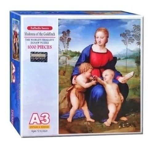 100-060 Madonna Jilguero Mini Rompecabezas 1000 Piezas Tomax