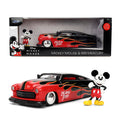 Jada Disney clásico Mickey  Mercurio 1951  Juguetes de Coche Fundido a presión de Hollywood Rides  Diseño de Llama  Figura de Mickey  Edición de coleccionista  Edad 8+  Rojo/Negro