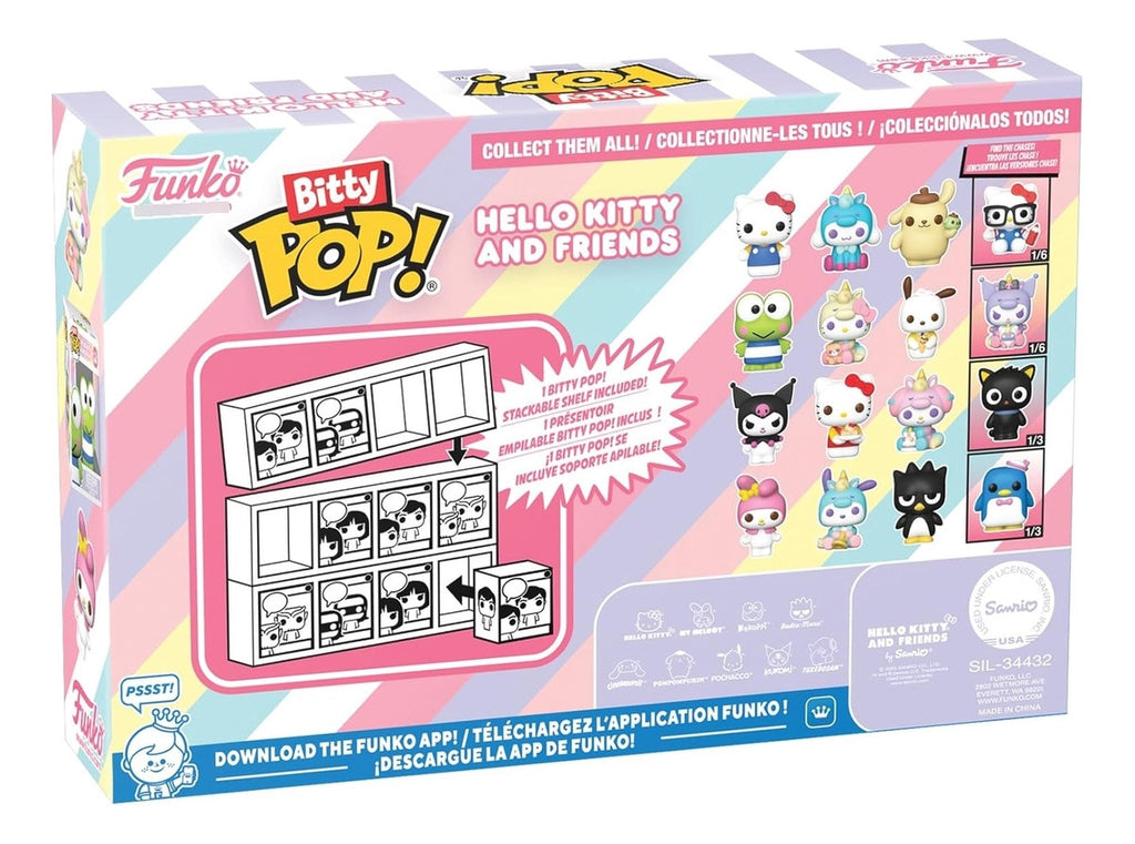Funko Bitty Hello Kitty, Cinnamoroll, Pompompurin, Surprise