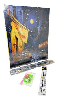 Kit Pintura Arte Diamante Café Terraza Educar Dm-79