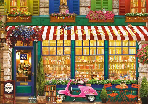 18582 Librería Vintage Vespa Rompecabezas 4000 Piezas Educa