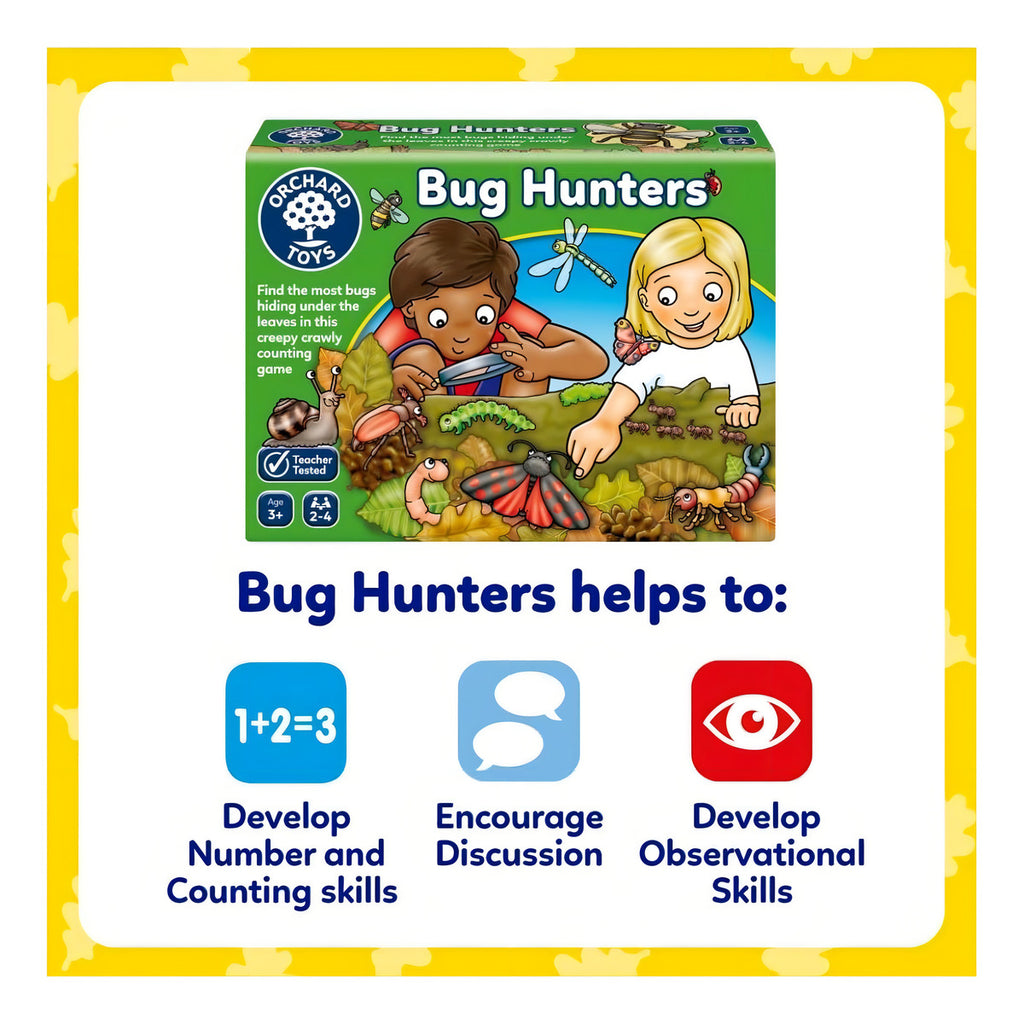Juego De Mesa Infantil Bug Hunters Orchard Toys Con Piezas De Cartón 3 A 7 Años