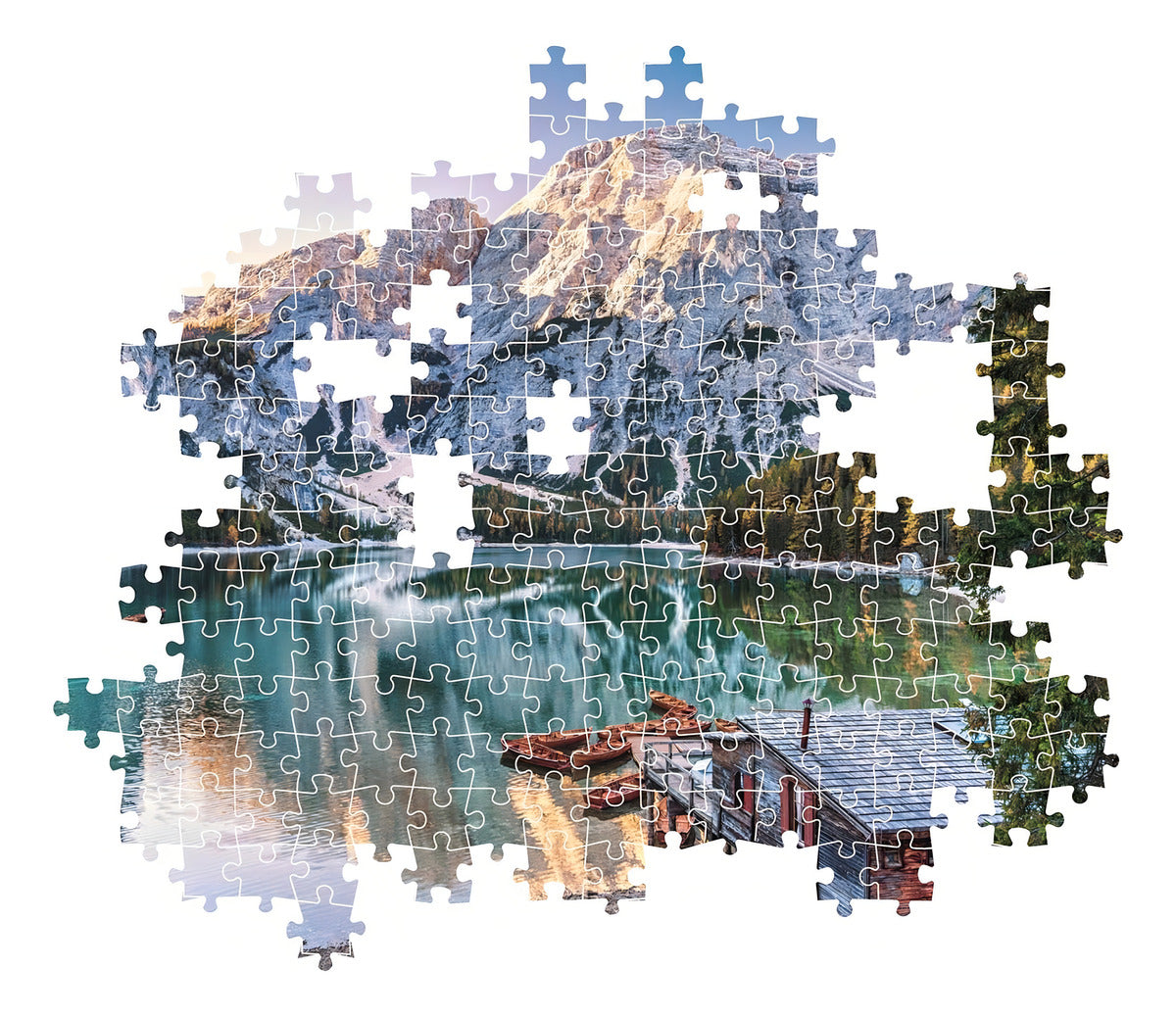 Rompecabezas 1000 Piezas Lago Braies Italia Clementoni