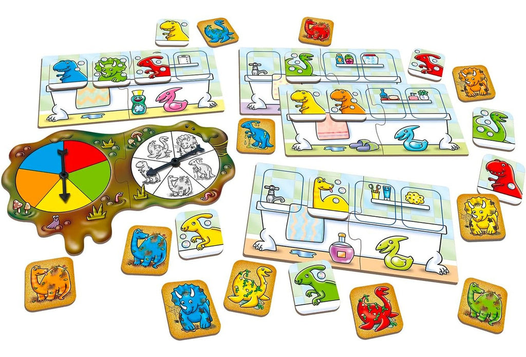 Juego Aprende Números Y Colores Dirty Dinos Orchard Toys