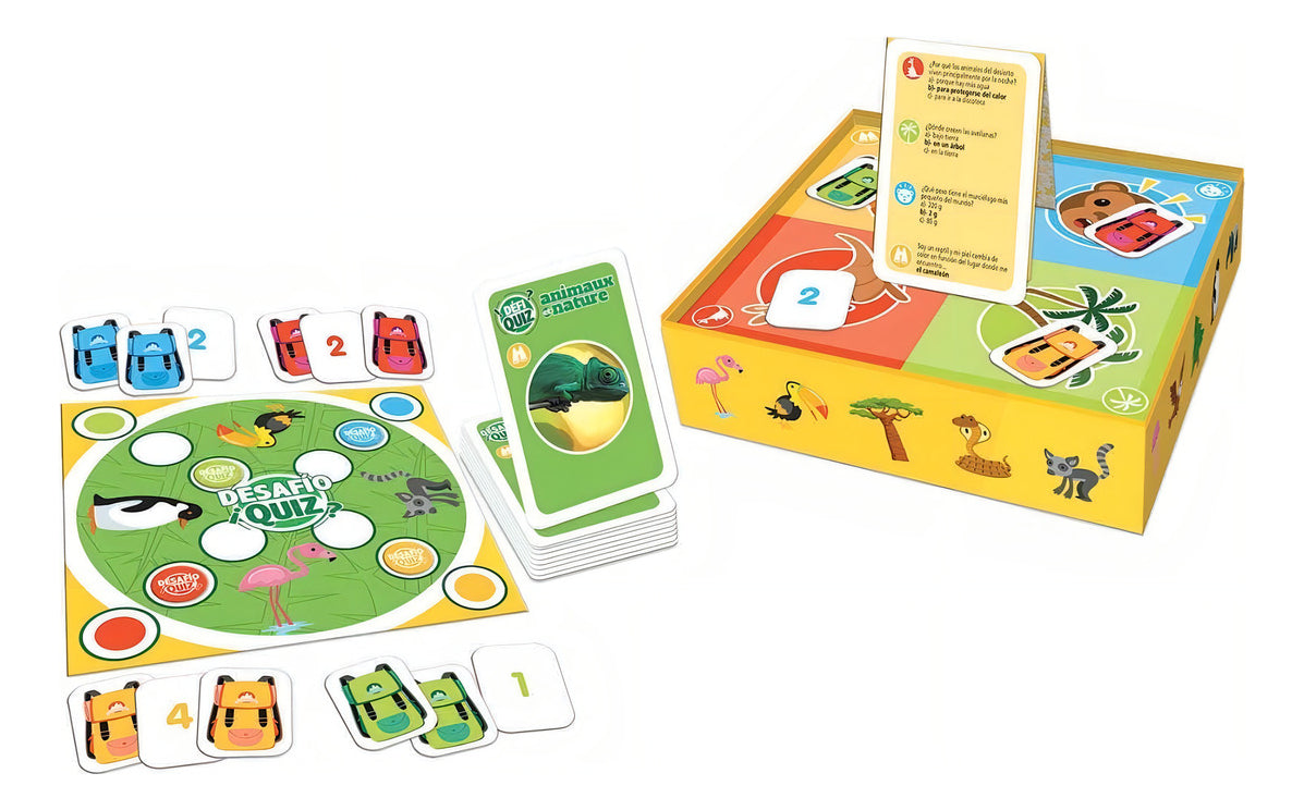 Juego De Mesa Desafío Quiz Animales Y Naturaleza Educa Borras Español