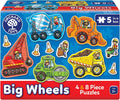 Rompecabezas Big Wheels Tractores Construcción Orchard Toys