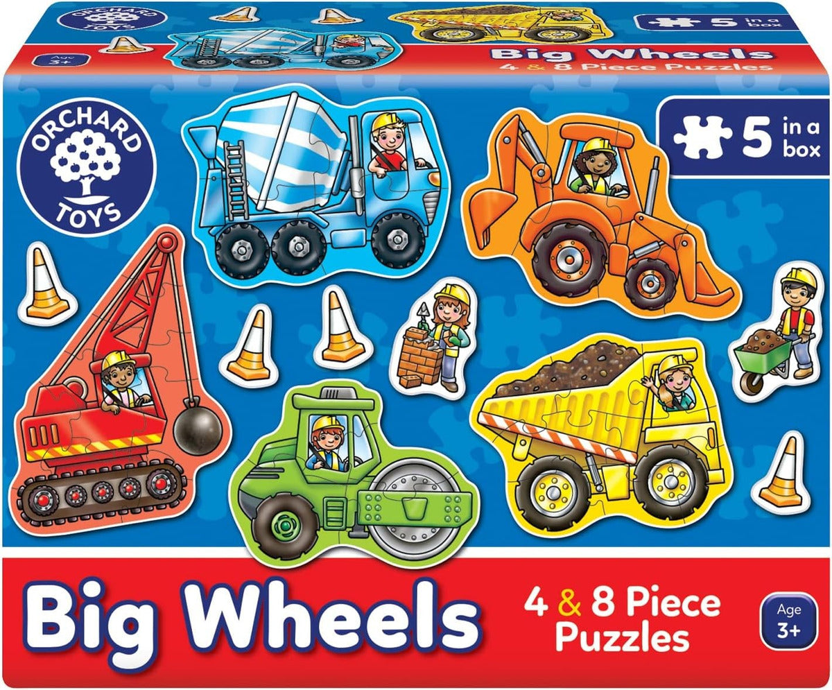 Rompecabezas Big Wheels Tractores Construcción Orchard Toys