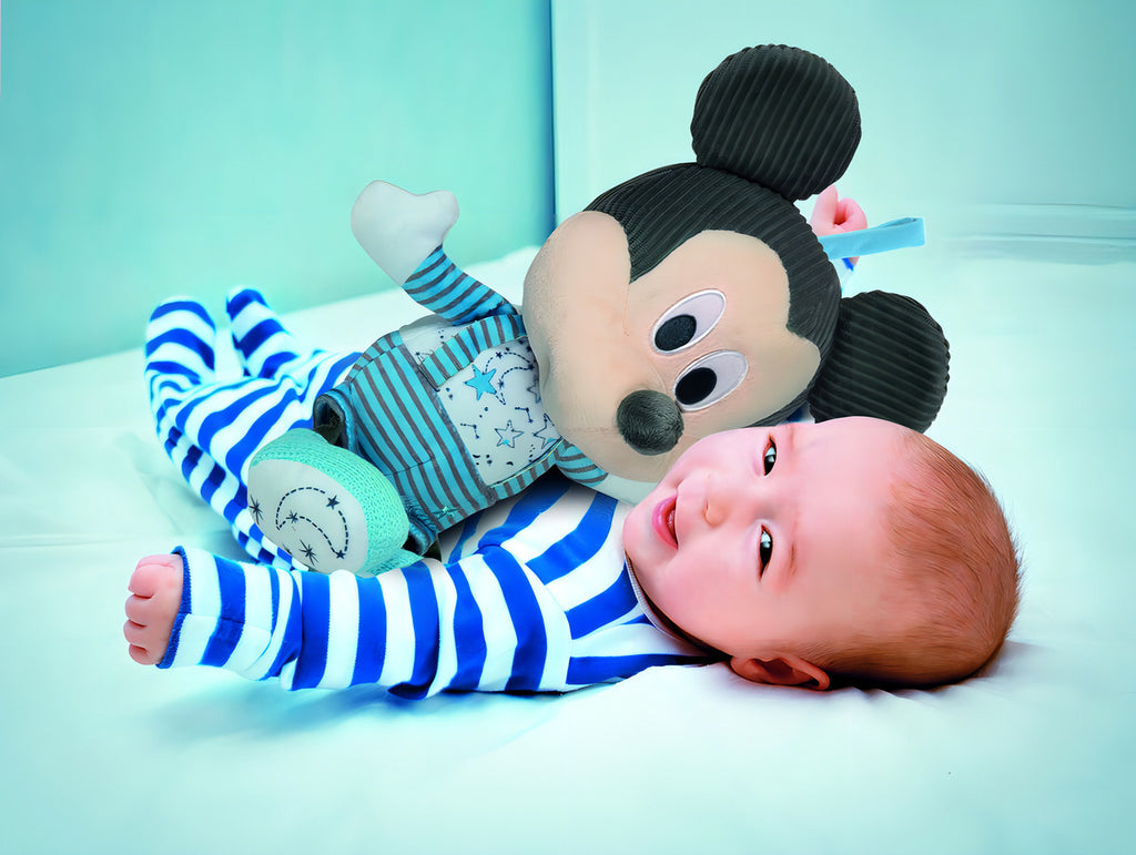Baby Clementoni Peluche Mickey Mouse Luz Y Sonido Disney 30 Cm