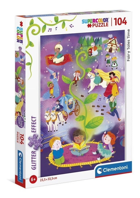 20180 Cuento Hadas Rompecabezas Glitter Clementoni 104 Pzas