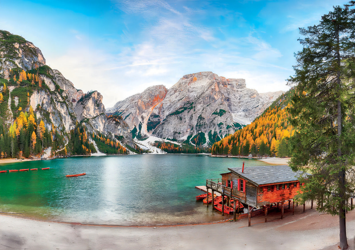 Rompecabezas Educa 3000 Piezas Lago Braies En Otoño Italia