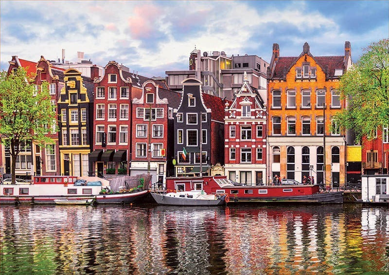 Rompecabezas Educa Borras 1000 Piezas Amsterdam Casas Danzantes Cartón