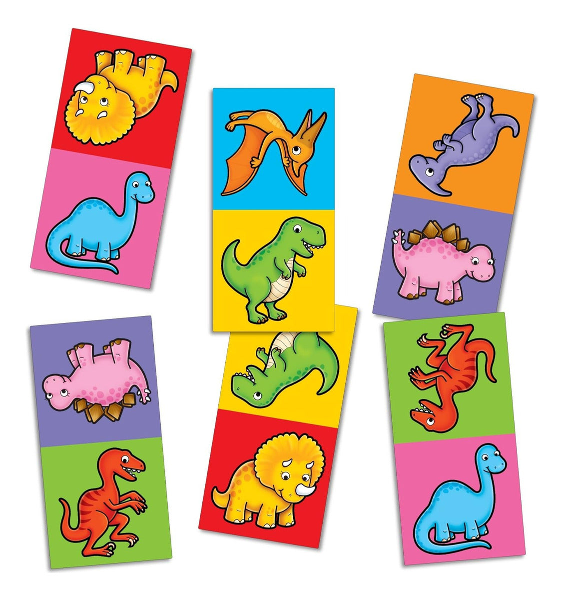 Juego De Mesa Mini Game Dinosaur Dominoes Orchard Toys