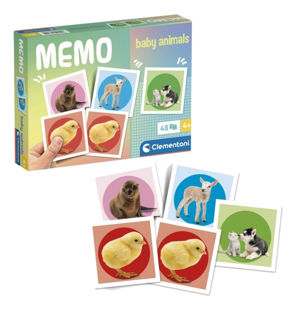 Clementoni Memo Animales, Juego Educativo
