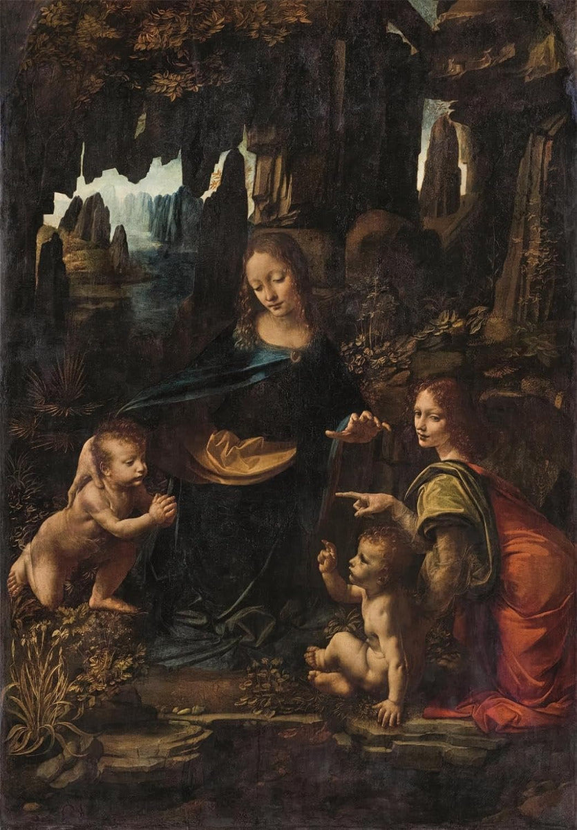 Rompecabezas 1000 Piezas Arte La Virgen De Las Rocas Adultos