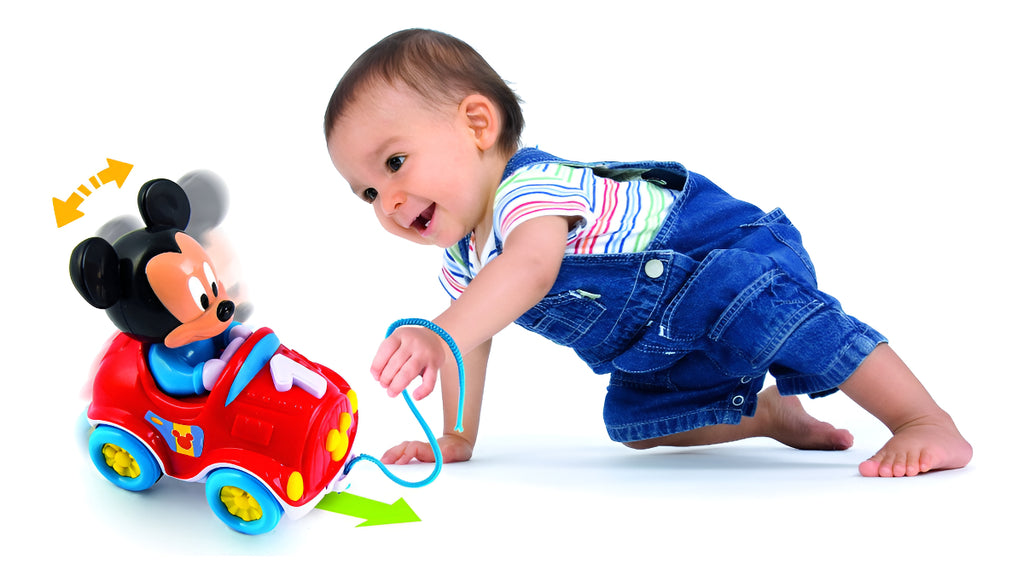 Baby Mickey Pasea Conmigo Coche Pull Along Disney Clementoni