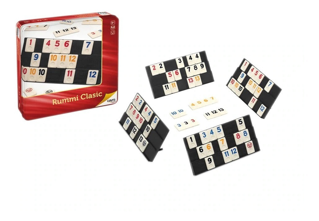 Rummi Clasic Para 4 Personas Cayro Juego Mesa Caja Metálica
