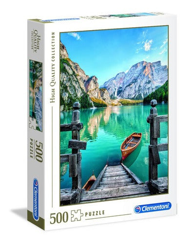 Lago Braies Alpes Italianos Rompecabezas 500pz Clementoni