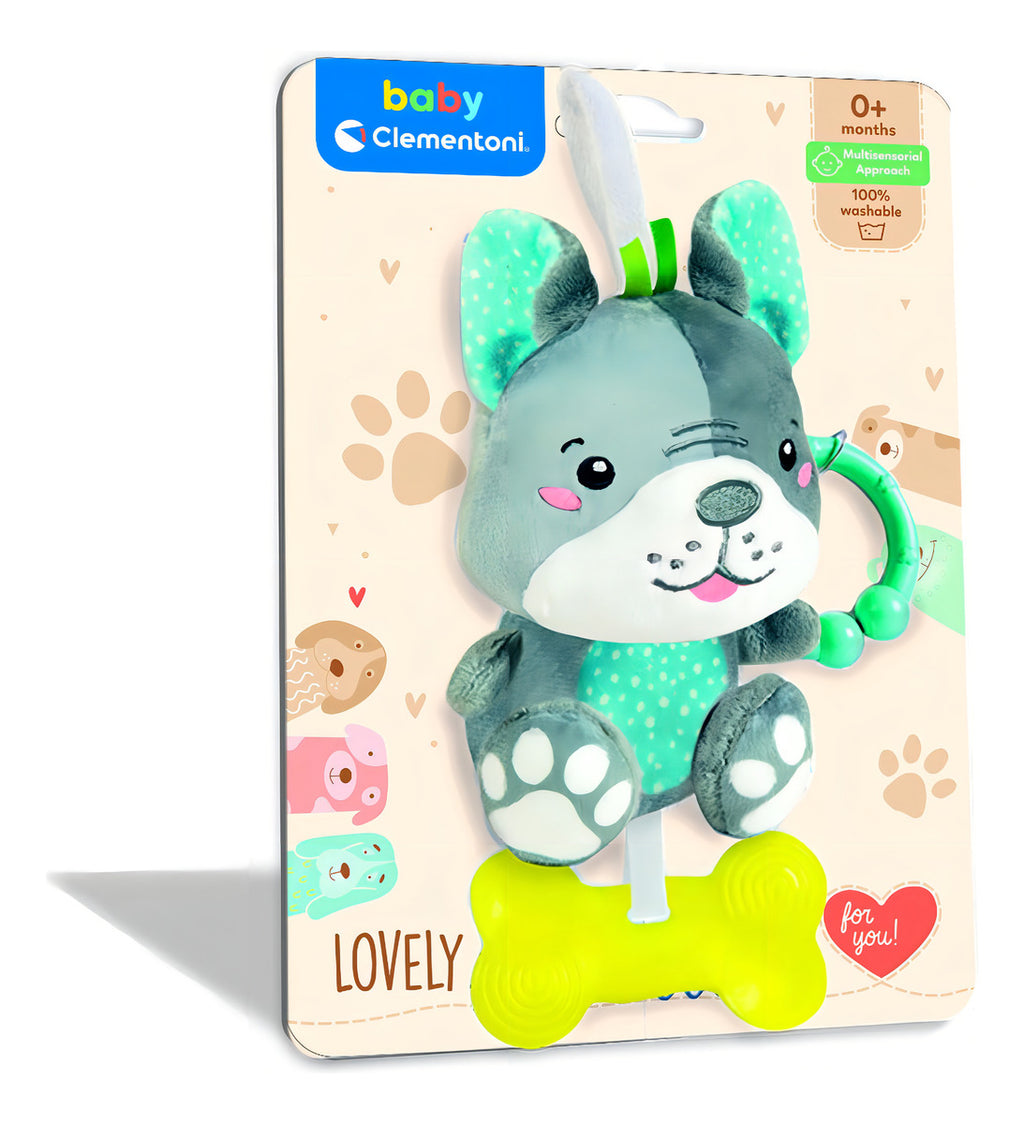 Sonajero Blandito Perrito, Bebes Colgante Sonido- Clementoni