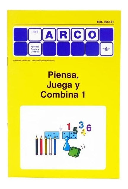 505131 Cuaderno Trabajo Piensa Juega Y Combina 1 Arco Eduke