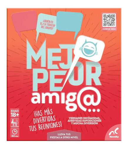 Juego De Mesa Mejor Peor Amigo 200 Preguntas Novelty