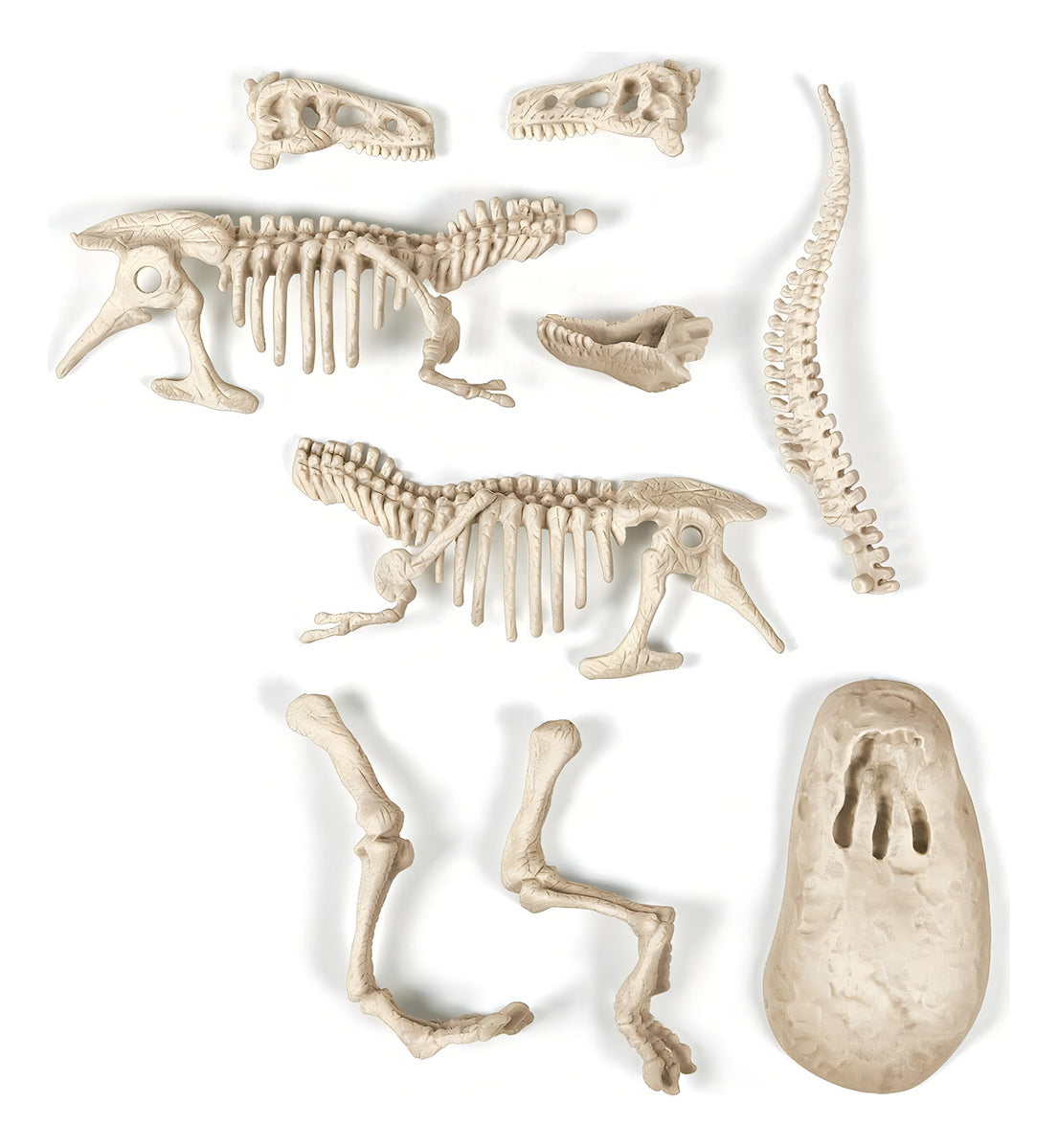 Juego De Excavación T-rex Brilla En La Obscuridad Clementoni