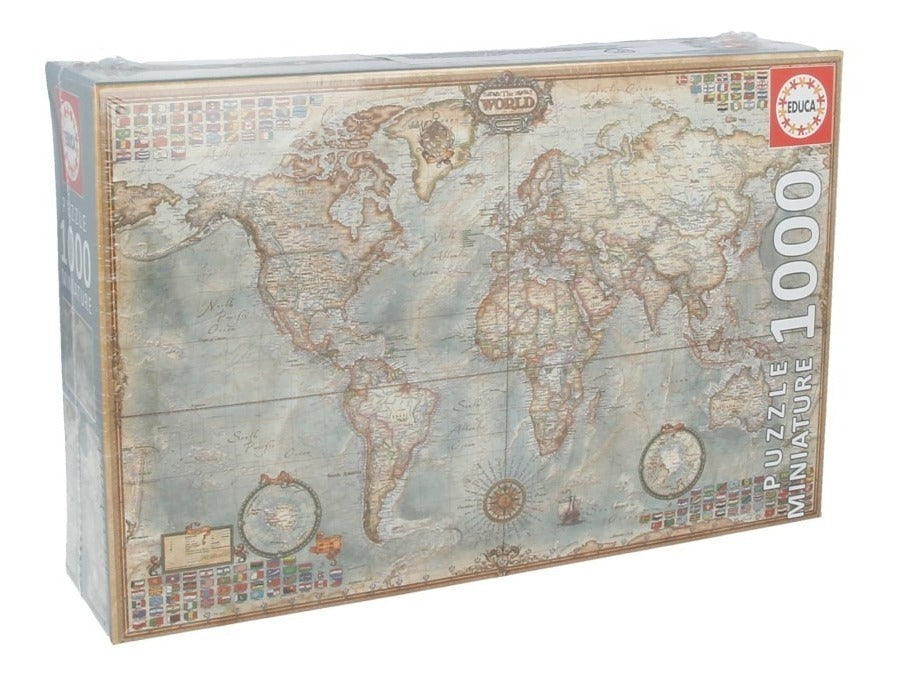 16764 Mapa Político Miniatura Rompecabezas 1000 Piezas Educa