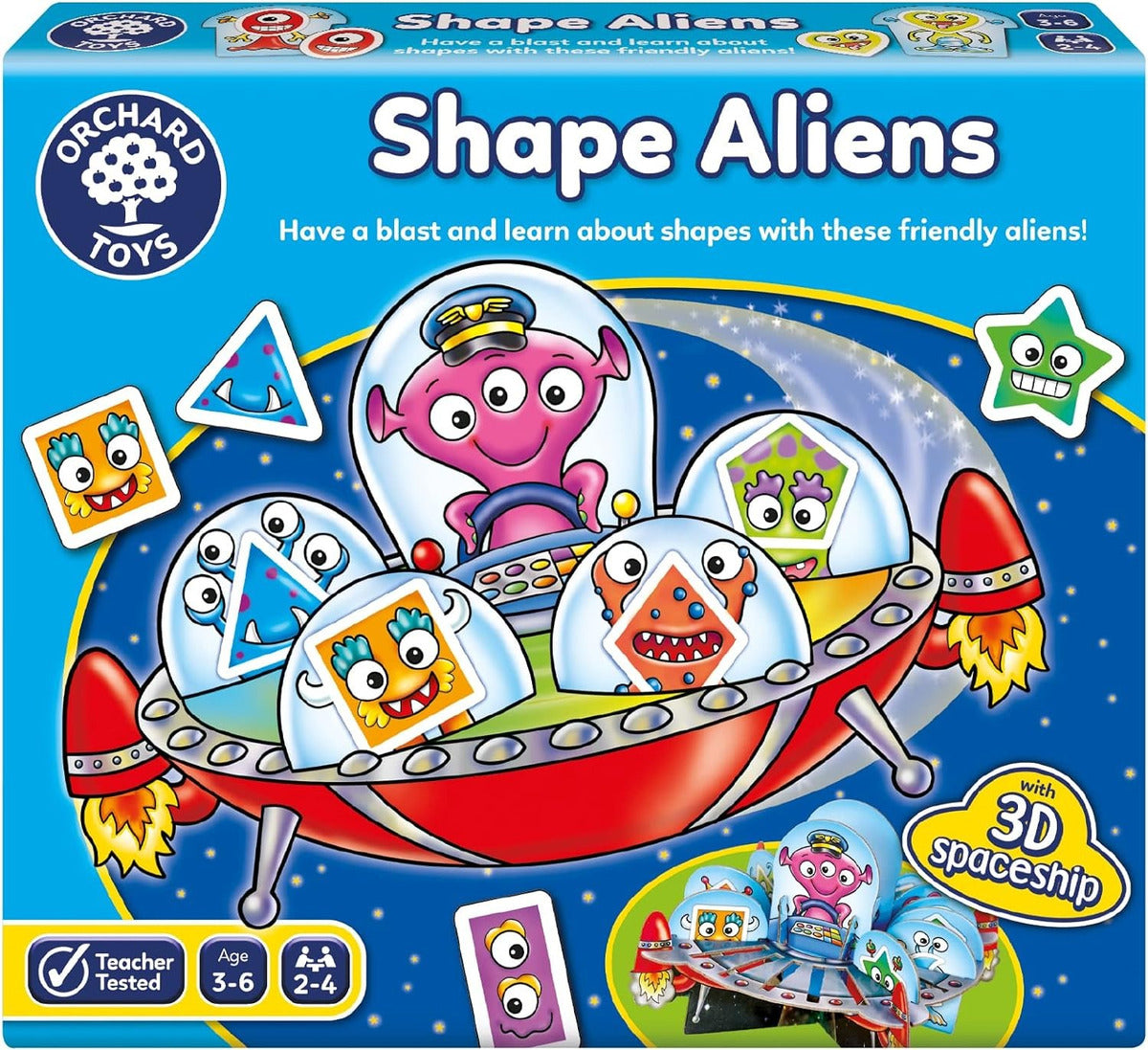 Juego De Mesa Shape Aliens Formas Extraterrestres Orchard