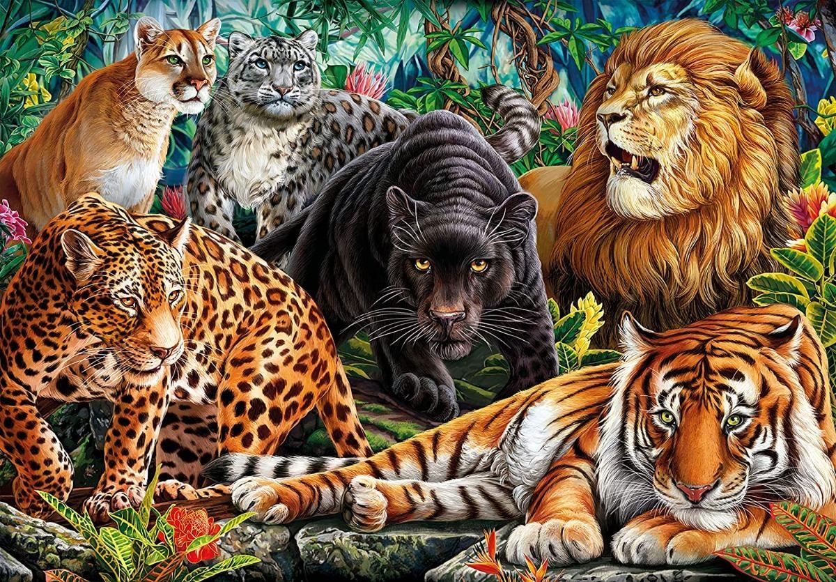 35126 Felinos Salvajes Rompecabezas Clementoni 500 Piezas
