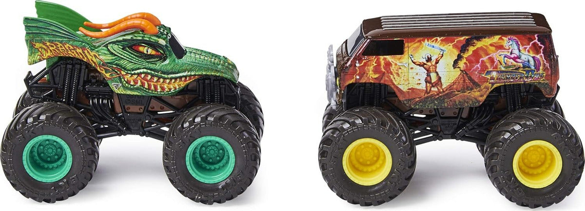 Monster Jam 2021 Cambio Dirty To Clean Dragon Vs Thunder Bus