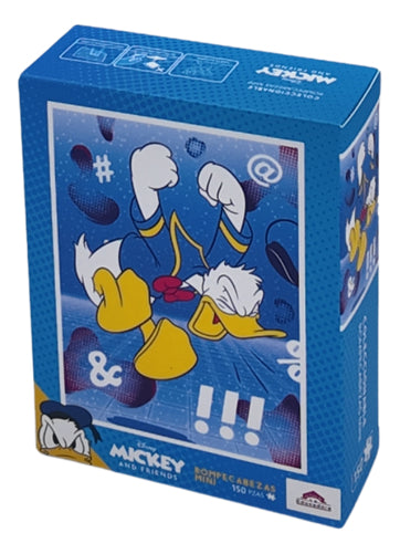 Rompecabezas Disney Pato Donald 150 Piezas Miniatura Con Caballete Plástico Resistente No Necesita Pegamento